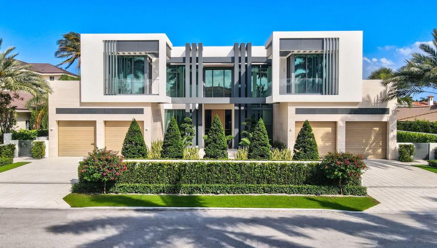 Introducing 444 E Alexander Palm Rd, a pinnacle of opulence nestled within the esteemed Royal Palm Yacht and Country Club, presenting a contemporary marvel crafted by the renowned Sarkela Corporation in 2023, showcasing the distinguished architectural mastery of Randall Stofft. Boasting an expansive 11,664 square feet, this abode redefines luxury living. Six resplendent bedrooms, accompanied by seven full baths and two half baths, epitomize grandeur and refinement at every turn.Step into a realm of extravagance, where generously proportioned spaces are adorned with the finest natural materials. Throughout, DuChateau premium oak hardwood floors intertwine seamlessly with exquisite Italian marble accents, enveloping residents in unparalleled elegance. The heart of culinary excelle