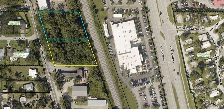 2+/- acres of commercial property available in prime location! Listing consists of two lots approximately one acre each, with a combined frontage of approximately 350 feet on Old Dixie Highway SW, a short proximity to US Highway 1, and in the fast-growing corridor of Oslo Road and the new I-95 Interchange (under construction). Lots of possibilities. Will sell parcels separately (1 acre each).