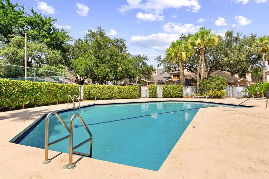 Welcome to this beautifully maintained townhome featuring a bright, open layout and modern updates throughout. This 3-bedroom, 2-bathroom home includes a versatile loft space—perfect for a home office or guest area. Enjoy tile and laminate flooring throughout, along with an updated open kitchen complete with sleek stainless steel appliances. The full-size washer and dryer are conveniently located in a separate laundry closet. Step outside to your own private, fenced-in patio—ideal for relaxing or entertaining. The community is open to all ages and offers great amenities, including a pool and tennis courts. Low HOA fees make this home even more attractive. Don't miss this opportunity—schedule your showing today!