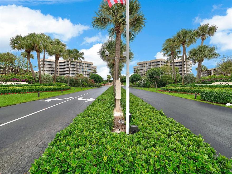 A picture is worth a thousand words. View this fabulous condo as if you were here: Under the main photo ''click to view'' to see 3D tour (use arrow keys to navigate tour) video tour of condo and of the world famous town of Palm Beach. Sip your favorite beverage from your 96 ft wraparound balcony while you enjoy views of the beautiful blue waters of the Atlantic Ocean. Turn towards the South side of your balcony and watch the yachts go by, alluring sunsets, and the nightlights from the city to the West. Inside you'll find 3 spacious bedrooms with an abundance of closet space, views from every room, 3 full baths and a laundry room with full size washer and dryer. Enjoy the open living areas perfect for entertaining and enjoying the views everywhere you look.  1st showings Monday 4/26 at noon