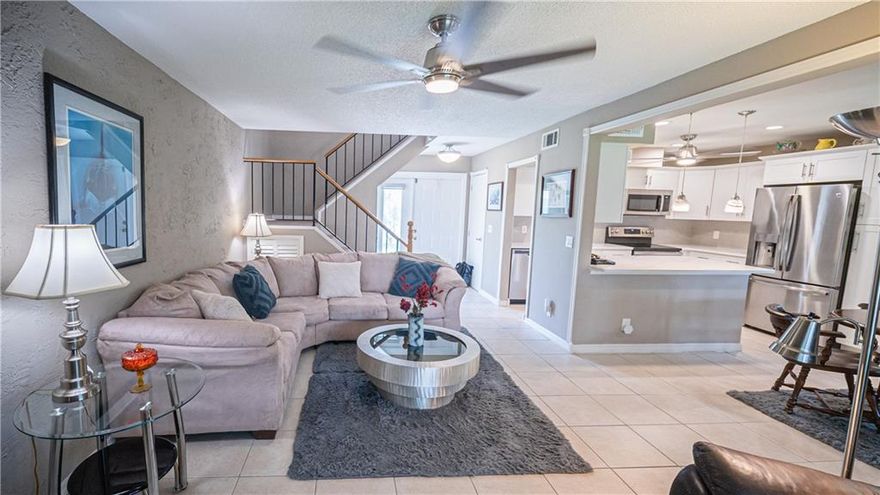 Beautifully updated corner unit! Highly desirable East Boca Location. Excellent schools! BRAND NEW HURRICANE SLIDING DOORS AND WINDOWS THROUGHOUT THE ENTIRE UNIT. Roof replaced and entire complex painted the end of 2021. New A/C 2021. Totally renovated kitchen with quartz countertops and stainless steel appliances. Refrigerator has built-in Coffee Maker and oven has an Air Fryer. Patio is enclosed with plexiglass and A/C. New modern window treatments on every window. Close to beach, great restaurants and shopping. Seller will pay all outstanding assessments for roof, painting, and landscaping at closing. Complex has 2 pools, big clubhouse, and weight room. Weekday visits after 3:30. Condo Association has fully funded Reserve Fund! Good possibility of getting a mortgage with 3% down.