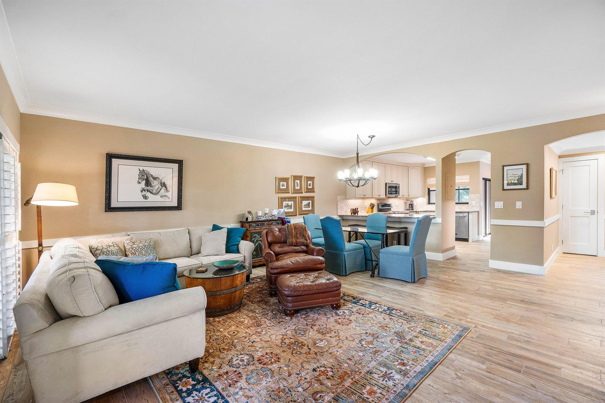 Do not miss the opportunity to purchase this completely renovated condo located in the prestigious Palm Beach Polo and Country Club. Located in walking distance to the community restaurants, dog park, fitness center, tennis and pickle ball courts. Furnishings are negotiable.
