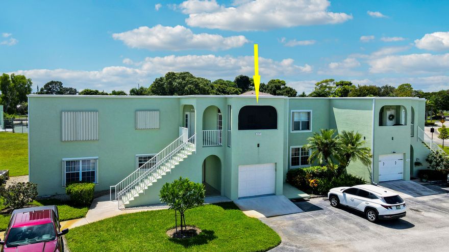 Beautiful 2-bedroom, 2 bath unit in The Meadows at Port St Lucie. Tastefully renovated kitchen includes s/s appliances, granite counters, large island and custom-built in desk area. Living Room opens to large screened and covered balcony overlooking the tennis, pickleball and racquetball courts. Community amenities also include pool, sauna and full gym including treadmill, stationary bike and stair climber with a full weight room. Conveniently located close to US 1 for shops, restaurants, hospital, and the beach. Fresh paint in 2024. New roofs and gutters in 2025. This unit is the Best Priced Unit in this community and a must see for buyers wanting a quality unit at below market value!!