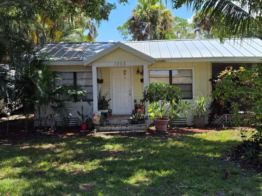 Welcome to a two-bedroom, one-bath main residence complemented by a detached one-bedroom mother‑in‑law suite—perfect for multi-generational living with your grandmother, mother, or children enjoying their own private living space. Set on an oversized, fully fenced lot with mature trees and an expansive driveway, this property offers both privacy and practicality. The main home features a durable metal roof and modern luxury vinyl plank (LVP) flooring throughout, creating a bright, welcoming atmosphere. Located in sought-after Indian River County, just minutes from pristine beaches, top-rated schools, and excellent restaurants, this home offers relaxed coastal living in a neighborhood that's both convenient and charming. Possible owner financing for the right person with 100k do