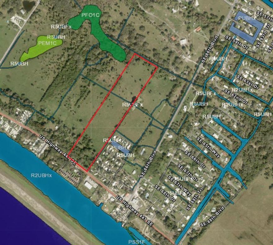 21.8 acres zoned ag in county recreational corridor. Close to Lake Okeechobee and area boat ramps. Good site for future RV resort or commercial venture. High and dry parcel with no wetlands.