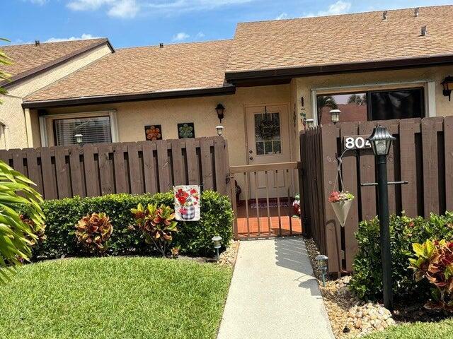 Beautifully Renovated 55+ Condo - Move-In Ready!Step into this tastefully remodeled 2-bedroom, 2-bathroom condo, offering comfort, style, and peace of mind in a vibrant 55+ community. This spacious home features a bright Florida room, vaulted ceilings, and abundant storage throughout.The custom-designed kitchen is a chef's dream, with a cozy eat-in area, pantry, sleek granite countertops and modern stainless steel appliances--all less than 2 years old. Enjoy the convenience of a front-loading washer and dryer.Recent updates include a new A/C, water heater, electrical panel, all within 2 years. Accordion shutters provide reliable storm protection. New Roof .House shows like a model house. Move-in ready! Call for a showing before is gone. Price to sale.