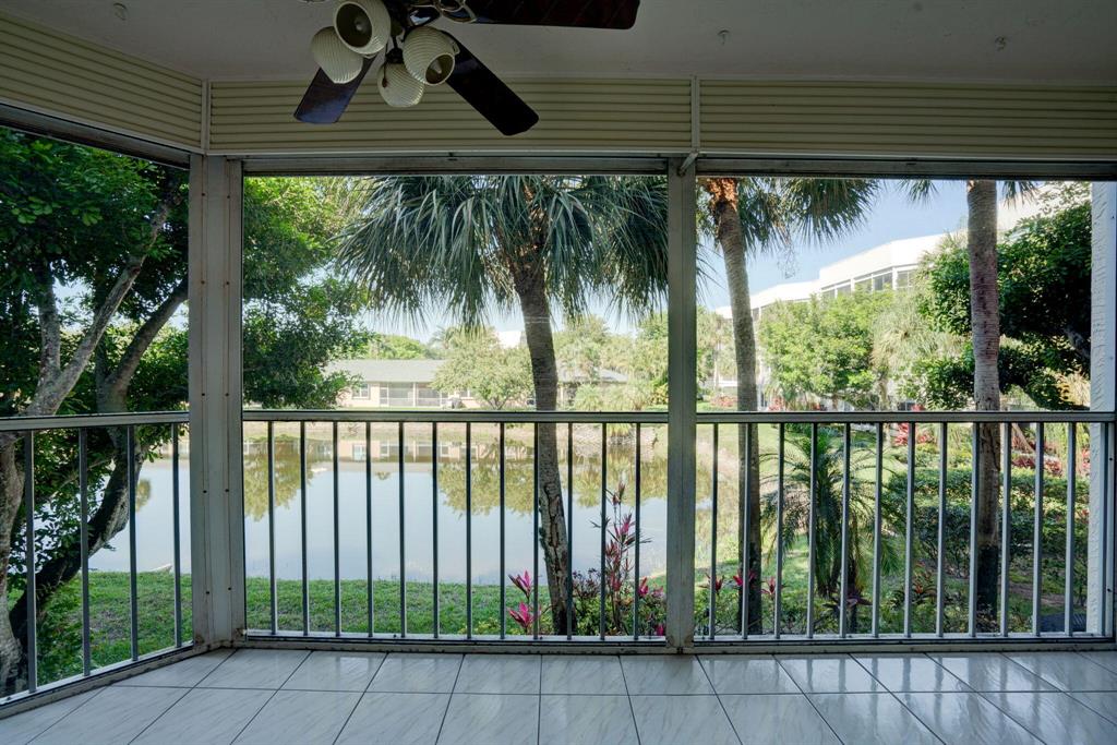 Fantastic water views from the screened in balcony of this second floor condo. Spacious unit with Eat-in-kitchen, dining/living room combo, Main Bedroom with Private Full bath and large walk-in closet. Stack bedroom plan with second full bath with Tub/Shower in hallway. Private Stacked Washer and Dryer in unit, Home Needs some updating. Fountainview @ Spring Lakes Community is a peaceful place to call home, Condo Requires 55+ age restriction. One designated parking spot #41 near path. Poinciana offers a public golf course, on-sight dining, active clubhouse with billiards room, swimming pool, ballroom, activities and more! Low Association dues of $400/month also includes Basic cable and Water. After 2 years then Lease OK, according to condo docs. All contracts need 30 full days for approval