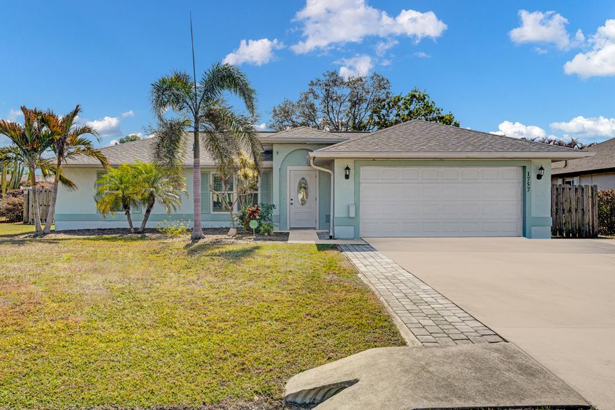 GREAT LOCATION AND NEIGHBORHOOD. CLOSE TO SHOPPING, SCHOOLS, HOSPITAL AND BEACHES! THIS 3/2/2 CBS HOME FEATURES SPLIT BR'S, LIVING ROOM WITH BUILT IN SHELVING, AND LARGE FAMILY ROOM.   IT HAS A  20X12 WORKSHOP W/AC AND ELEC., ADDIT'L  10X12 STORAGE/WORKSHOP W/ELECT, (SHE SHED/HE SHED) PLUS 2 CAR GARAGE. ROOM FOR ALL YOUR TOYS!
NEWER ROOF,  GARAGE DOOR, IMPACT WINDOWS AND FRONT DOOR. ROOM FOR  BOAT OR RV PARKING .  ALSO INCLUDED IS A TRANSFER SWITCH AND PORTABLE GENERAC 5550 WATT GENERATOR FOR POWERING ESSENTIALHOME NEEDS DURING AN EMERGENCY.  DONT WAIT ON THIS ONE!