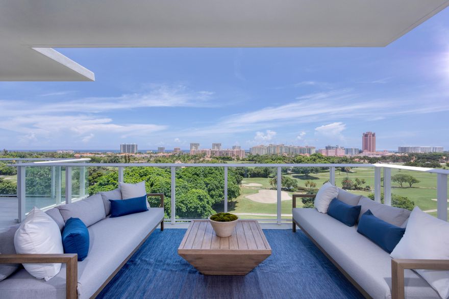 SPECTACULAR SOUTHEAST PENTHOUSE AT THE BRAND NEW ALINA IN BOCA RATON. SWEEPING VIEWS OF THE BOCA RESORT GOLF COURSE ALL THE WAY EAST TO THE OCEAN. ARRIVE FROM YOUR PRIVATE ELEVATOR FOYER TO A BRAND NEW, NEVER OCCUPIED PENTHOUSE SPLENDOR! HIGH CEILINGS, FINE FINISHES AND FILLED WITH AMAZING FEATURES AND MAJESTIC VIEWS! CORNER GREAT ROOM WITH HIGH PENTHOUSE CEILINGS AND OPEN TO STUNNING SCAVOLINI ISLAND KITCHEN WITH MIELE APPLIANCES. FLOOR TO CEILING SLIDING GLASS OUT TO HUGE WRAPAROUND BALCONY FOR INDOOR OUTDOOR ENJOYMENT. MASTER SUITE WITH DOUBLE CLOSETS AND DOUBLE BATH AND GLASS DOORS TO BALCONY. 3 BEDROOM SUITES AND SEPARATE DEN/OFFICE ALONG WITH A LARGE UTILITY ROOM AND ABUNDANT STORAGE. LIVE IN THE HEART OF BOCA WITH GATED SECURITY, FINE SERVICES, VALET, SPA, POOL AND FITNESS CENTER. DISCLAIMER: Information published or otherwise provided by the listing company and its representatives including but not limited to prices, measurements, square footages, lot sizes, calculations and statistics are deemed reliable but are not guaranteed and are subject to errors, omissions or changes without notice. All such information should be independently verified by any prospective purchaser or seller. Parties should perform their own due diligence to verify such information prior to a sale or listing. Listing company expressly disclaims any warranty or representation regarding such information. Prices published are either list price, sold price, and/or last asking price. The listing company participates in the Multiple Listing Service and IDX. The properties published as listed and sold are not necessarily exclusive to listing company and may be listed or have sold with other members of the Multiple Listing Service. Transactions where listing company represented both buyers and sellers are calculated as two sales. The listing company's marketplace is all of the following: Vero Beach, Town of Orchid, Indian River Shores, Town of Palm Beach, West Palm Beach, Manalapan Beach, Point Manalapan, Hypoluxo Island, Ocean Ridge, Gulf Stream, Delray Beach, Highland Beach, Boca Raton, East Deerfield Beach, Hillsboro Beach, Hillsboro Shores, East Pompano Beach, Lighthouse Point, Sea Ranch Lakes and Fort Lauderdale. Cooperating brokers are advised that in the event of a Buyer default, no commission will be paid to a cooperating Broker on the Deposits retained by the Seller. No commissions are paid to any cooperating broker until title passes or upon actual commencement of a lease. Some affiliations may not be applicable to certain geographic areas. If your property is currently listed with another broker, please disregard any solicitation for services. Copyright 2020 listing company All Rights Reserved.