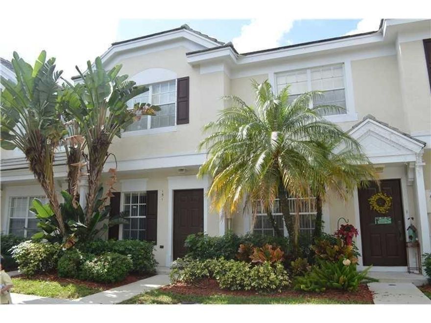 2 bedroom 2.5 bath townhome located in Somerset in Plantation's Jacaranda Country Club area. Townhome features 2 bedrooms on the 2nd floor with 2 en-suite bathrooms and 1/2 bathroom on main floor. Community pool with grill area. 2 parking spots plus guest parking in community. Tile main floor. Carpeted stairs and second floor. Just repainted. No smoke no pet home. Screened patio overlooking the golf course. Hurricane shutters. Available immediately.