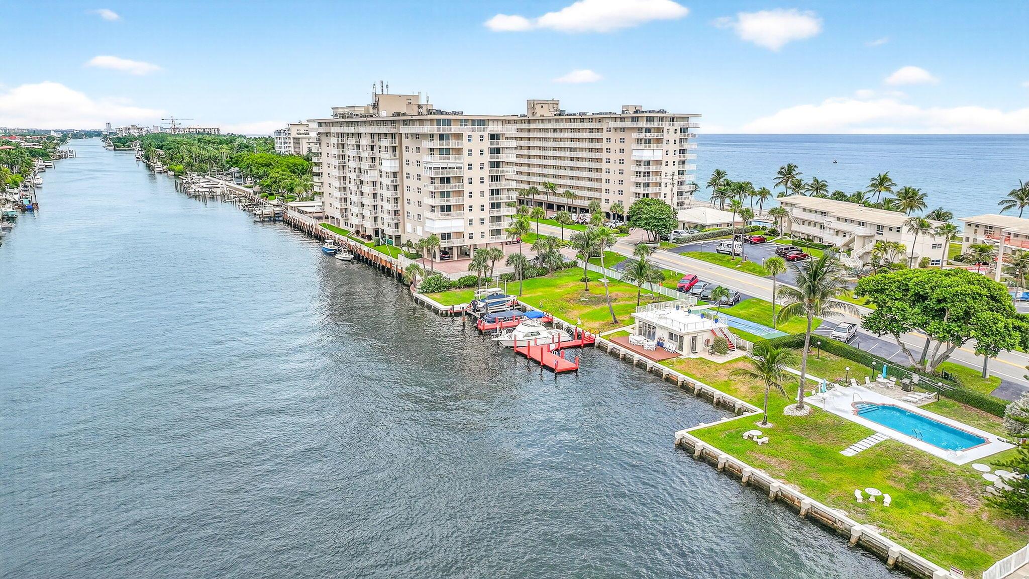 END UNIT | LARGEST BEDROOM | SOARING CEILINGS! Welcome to your serene beachfront escape, ideally located between Pompano Beach and Deerfield Beach. This spacious and sun-filled 1BR/1BA end-unit co-op is the largest in the building and features vaulted ceilings, modern finishes, and breathtaking ocean views from the comfort of your home. Enjoy private beach access just steps from your door, along with a beautifully maintained 55+ community offering a heated oceanfront pool, clubhouse, outdoor grilling area, shuffleboard, and more. Whether you're relaxing by the water, joining neighbors for social events, or exploring nearby coastal parks, fine dining, and boutique shopping, this home offers the perfect balance of tranquility and activity. Ideal for full-time living or a seasonal retreat!