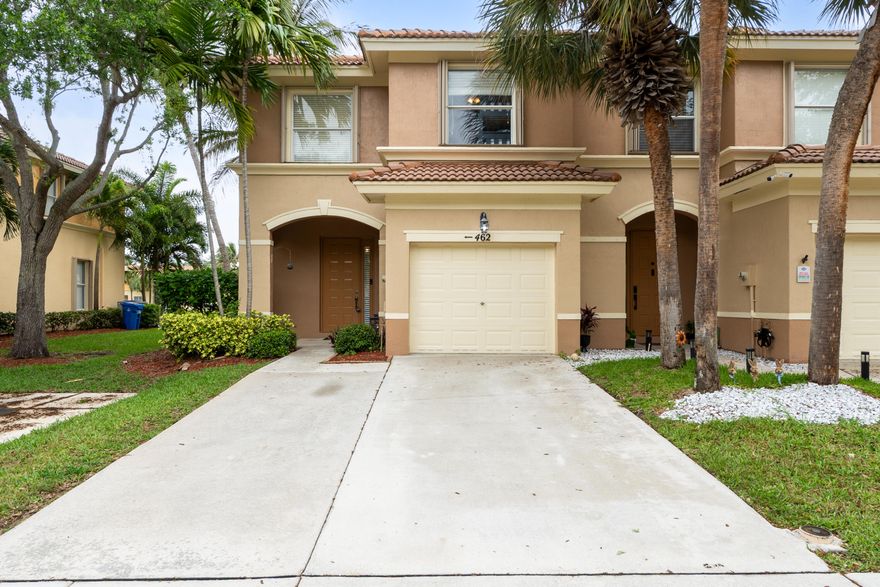 Beautifully maintained townhouse in the heart of Royal Palm Beach. This 3 bedroom 2.5 bathroom home is just Minutes to popular Commons Park, shopping, and everyday conveniences. Just 5 miles from Wellington's world-renowned equestrian venues, retail destinations, and entertainment. The home features a beautifully updated primary bathroom (2024), plantation shutters, and added kitchen storage. Accordion hurricane shutters were installed for peace of mind. The exterior is managed by the HOA  and was freshly painted in 2025. Residents also enjoy access to a neighborhood swimming pool. Professional photos coming soon!