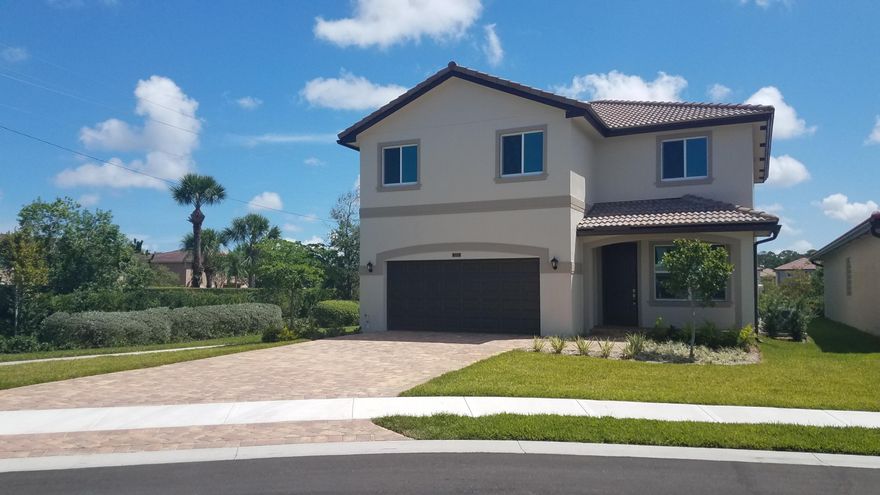 This brand new home is located in the center of the lake with relaxing water views.  Tile throughout on the first floor, laminate in stairs and second floor hallways.  Kitchen features granite countertops, upgraded cabinetry, subway backsplash and stainless steel appliances. BRAND NEW HOME! CALL FOR TOUR AND MOVE IN SPECIALS- Restrictions may apply *Pictures, photographs, features, colors and sizes are approximate for illustration purposes only and will vary from the homes as built. These photos are not the actual home but it is the same plan built.