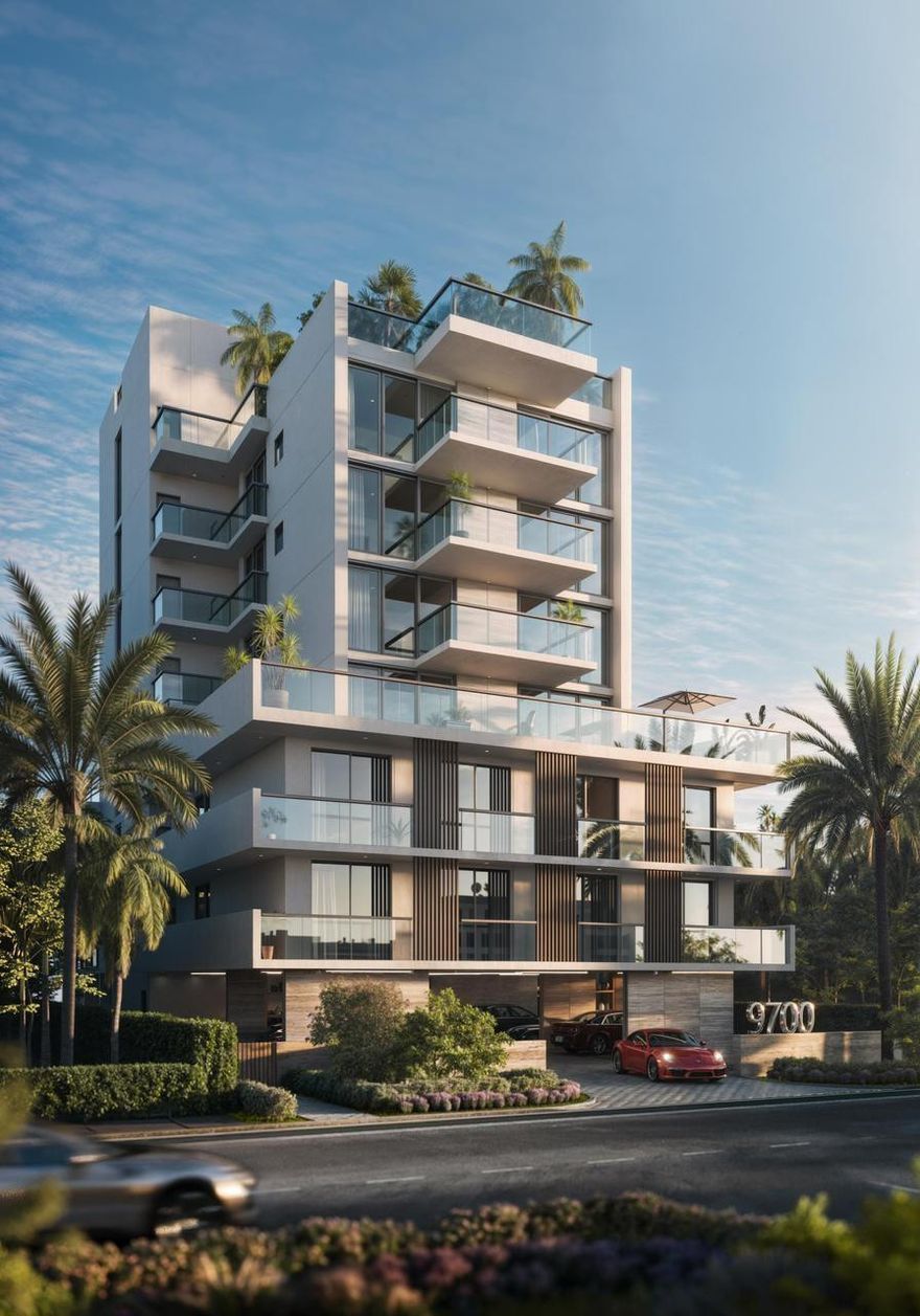 The Penthouse at AIRE Residences redefines boutique waterfront living in Bay Harbor Islands. This full-floor home offers 3,461 sq ft of refined interiors and a 780 sq ft terrace designed for outdoor dining with a summer kitchen. Featuring 5 bedrooms, 4.5 baths, and a den, the residence showcases expansive glass walls framing sweeping bay views. Enjoy a private elevator entry, storage room, rooftop amenities, and access to a private marina with 4 boat slips. Includes 2 parking spaces with EV charging. Currently under construction.