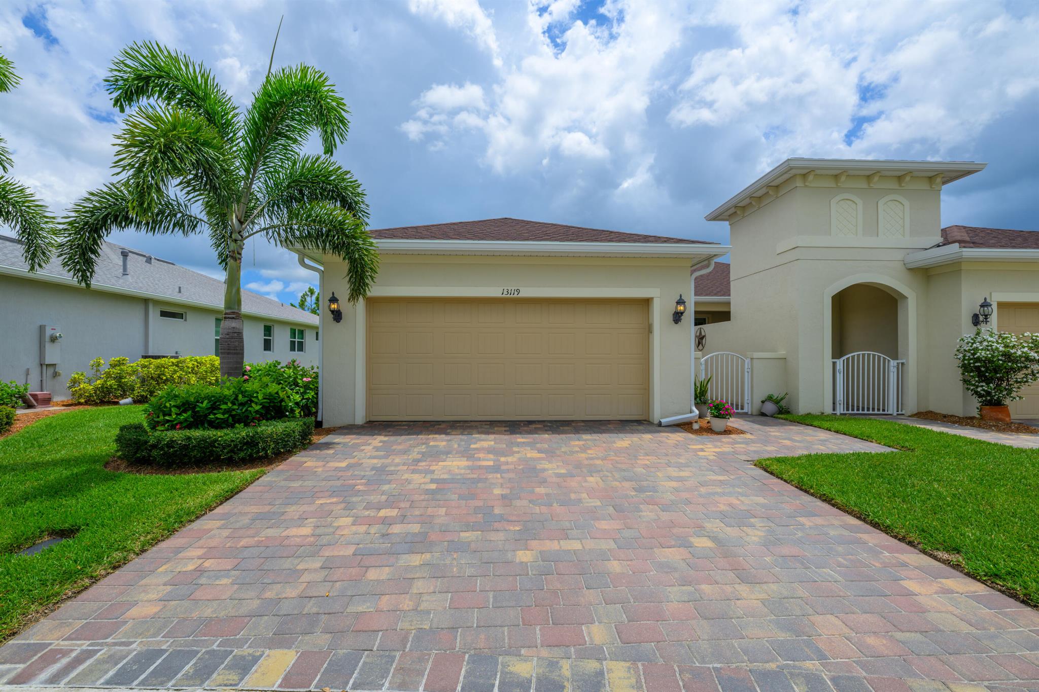 Welcome to this stunning Del Webb at Traditions home, built in 2020 and offering a beautiful blend of modern comfort and timeless design. This meticulously maintained 2-bedroom, 2 full bath home also includes a versatile den, perfect for a home office, guest space, or cozy reading nook.The open-concept layout is filled with natural light, creating a warm and inviting atmosphere for both daily living and entertaining. The spacious kitchen features elegant quartz countertops and brand-new stainless steel appliances, seamlessly connecting to the living and dining areas.The primary suite offers a peaceful retreat with a generous walk-in closet and a luxurious en-suite bath featuring dual vanities and a walk-in shower.