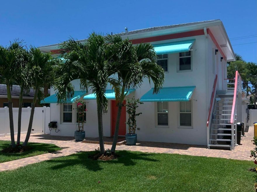 Very special property in the downtown core area of Lake Worth Beach, half a block from downtown. One block from the Intracoastal and a 10-minute walk to the beach, pier and restaurants. This one-bedroom unit is amazing. Engineered wood floors are throughout, updated kitchen and bath. Immaculately landscaped with private fence for security. If you like close proximity to downtown and the beach, this unit is for you. All information is deemed reliable, but not guaranteed.