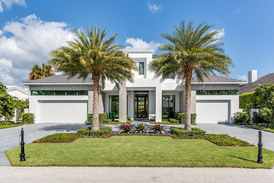 Brand New Construction in Royal Palm Yacht & Country Club! Built by River Birch Construction and located on a quiet street in the community, this home has 4 bedrooms + office and loft area, 4 & 1/2 bathrooms and is 5,287 sqft under air with a 3 car garage. Property features natural light throughout, white oak flooring, modern-transitional open floorplan, 1st floor master suite has its own private garage entrance, washer & dryer, large bathroom with his & her water closets, and separate his & her closets with custom rolling barn doors and lighting. Gourmet kitchen has hi-gloss veneer Eggersman custom cabinetry, quartz countertops and backsplash with large center island, Miele appliances, and an overlit drop-ceiling feature w/ custom chandeliers. Buyer to pay documentary stamp taxes on deed.