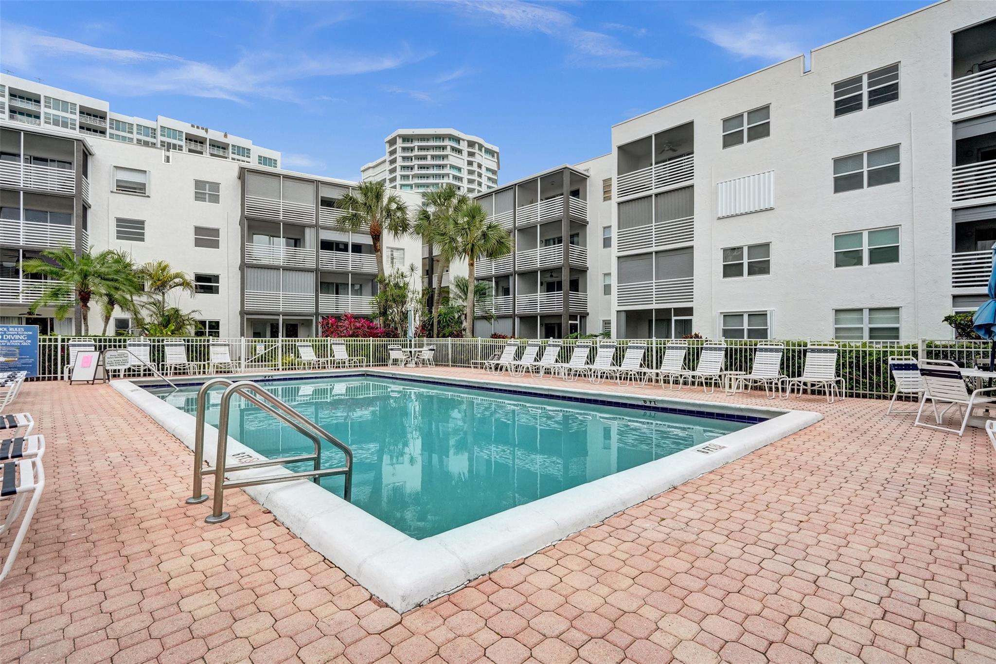 This great beachside gem is totally remodeled . New kitchen, appliances and flooring. All new bath also.
Lovely grounds, pool and clubhouse. This unit has 2 assigned PARKING SPOTS. Easy beach access is directly across A1A. Blocks away from shopping, restaurants and nightlife in Lauderdale by the Sea and newly renovated Pompano Beach. You will love living here!
JUST REDUCED!!
