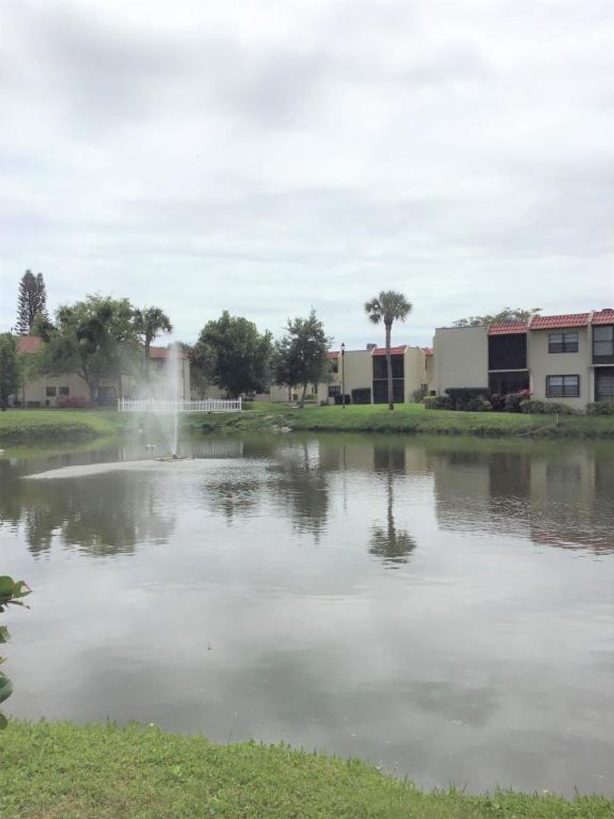 Water Front Condo on the First Floor, this unit has 2 bedroom and 1.5 Bathrooms, easy access to the Pool and Club House. Located near US1 and Lawnwood Medical Center. The Landlord will limit the amount of people to move in up to a total of 3. No pets allowed unless less than 10 pounds with a non refundable deposit of 150.00. Clean and Ample Condo.