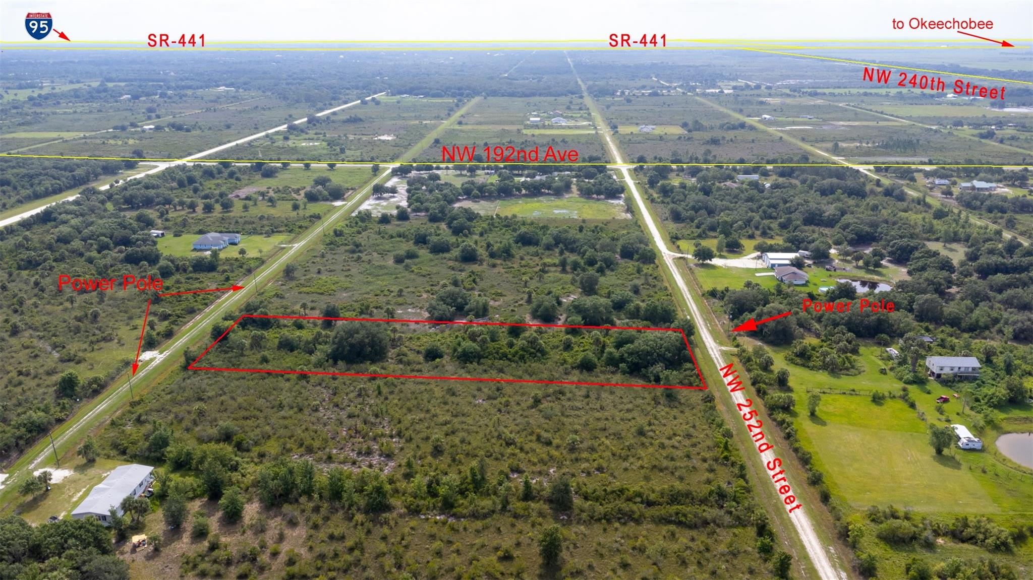 2.5 Acres lots are rarely available on Viking Estates, the beautiful oak trees, sabel and palmetto palms are the most attractive featured of this land, located three minutes from Kissimmee Prairie State Park where you can go horse back riding, park is the darkest place in Florida for astro observation. Two parcels combined in one, easy to subdivide if needed. Double wide mobile homes allowed. Ride your four wheelers, enjoy the wildlife, you can have your farm animals, a shooting range, a pond, harvest your food. Electrical power is just outside on the street (see pictures). Perhaps you want to prepare an area to keep RV (may be an additional source of income). Partially zoned X and partial A. Build on X and place a pond on A. Survey available. Buyer to verify intended use. Owner-Agent.