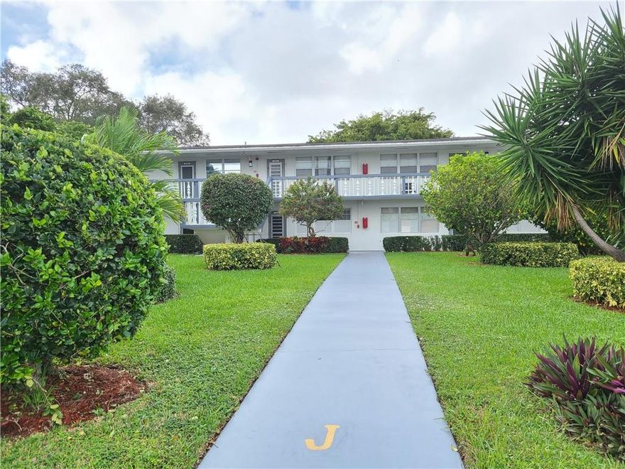 DO NOT MISS OUT ON THIS ONE!! THIS 2ND FLOOR UNIT HAS A LOT TO OFFER! UPDATED KITCHEN WITH LOTS OF CABINETS AND ADDITIONAL STORAGE IN THE DINING ROOM AERA. TILE AND LAMINATE FLOORING. EXTREMELY CLEAN AND WELL MAINTAINED. NICELY FULLY FURNISHED READY TO MOVE IN. BUILDING OFFERS A LIFT FOR SECOND FLOOR EASY ACCESS.  A NICE BBQ WITH TABLES AND PATIO DECK FOR GATHERINGS. WELL MANAGED BUILDING WITH RESERVE FUNDS. CONVINIENTLY LOCATED STEPS TO THE POOL. ENJOY CENTURY VILLAGE ACTIVE 55 + COMMUNITY RESORT STYLE LIVING. OFFERS MANY ACTIVITIES & AMENITIES INCLUDING BUS SERVICE, HEATED POOLS, TENNIS, CLUBHOUSE, GYM, JOGGING PATHS & MUCH MORE. CONVINIENTLY LOCATED MINUTES TO THE BEACH, SHOPPING AND RESTAURANTS. RENTAL OK AFTER 1 YEAR MIN 90 DAYS MAX 180 DAYS. WELCOME TO SOUGHT FLORIDA LIVING!!