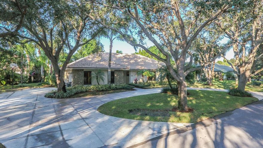 Spectacular water view! Immaculate and well maintained 4 bedroom, 3 bath with 3-Car Garage. New carpet in great room and all bedrooms, tile in kitchen and baths. Kitchen is open to family room, breakfast bar seats 3, SS appliances, pantry, and lots of cabinet space. Screened-in-pool with over-sized patio and covered loggia, and built-in child fence- perfect for outdoor entertaing. Gated Heritage Oaks is one of Tequesta's most beautifully landscaped, peaceful neighborhoods. Community Tennis/Clubhouse. Pet-friendly, but trucks must be garaged. Owner Financing available.