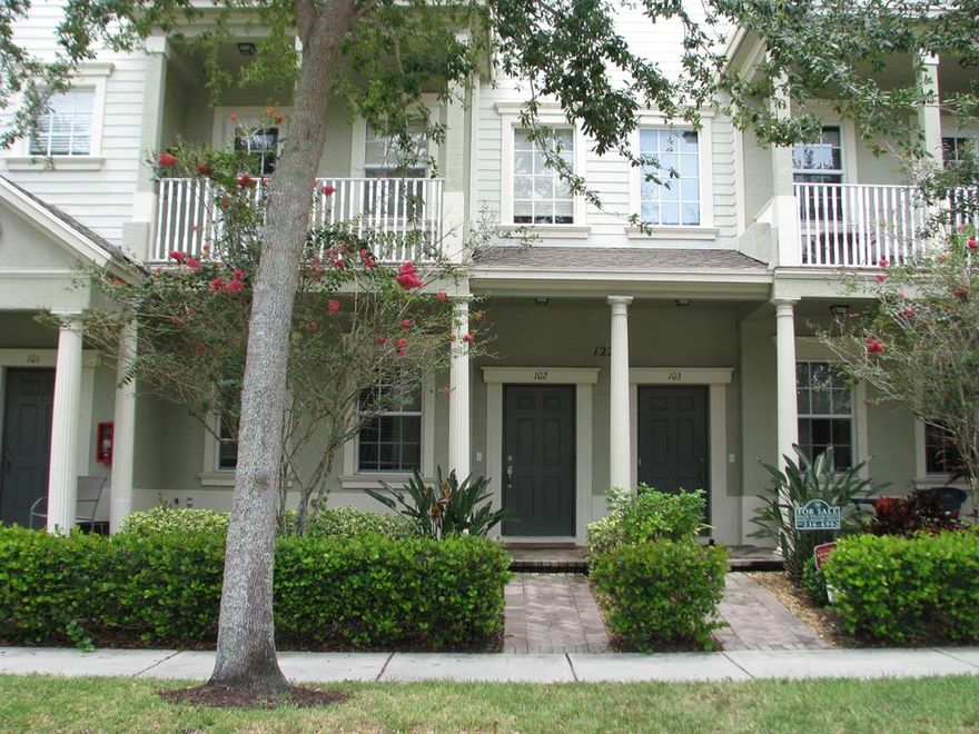 Beautiful Jupiter Area Condominium 2 BEDROOM / 2 FULL BATHS and 2 Half Baths. Located in sought after Sandpiper Cove at Botanica, Abacoa - near Roger Dean stadium, Abacoa Towncenter has''A RATED'' district schools! Gorgeous Kitchen with Granite Counter Tops and Stainless Steal Appliances. This Beautiful Condo is Centrally Located in Jupiter. Two Master En Suites with laundry closet located on 3rd level. Main Living Area, Kitchen and 1/2 Bath on Second Level. Entry, Den and 2 Car Garage on First Level. Den could be used as 3rd Bedroom- has 1/2 Bath Attached. Community Amenities-Pool, Playground, Tennis Court, Picnic Area. Close to World Class Shopping, Beaches and A+ Schools.  New Water Heater installed July 2019. HVAC Unit replaced September 2018