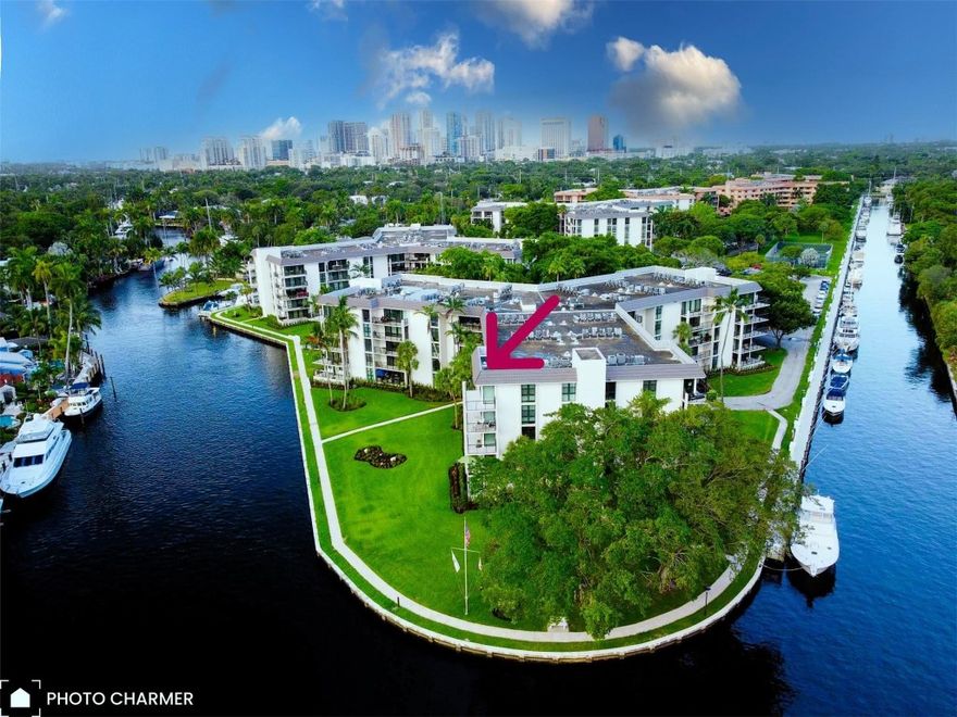 Don't miss this opportunity to live in Paradise with this beautifully updated and immaculate, rarely available, penthouse corner unit. - Ocean Access Dockage to 50' OAL W/NFB - 5th floor with spectacular views along The South Fork - Daily boat show and the perfect place to relax & enjoy. Floor to ceiling impact windows and doors - Southern Yellow Pine flooring, adding warmth & elegance, yet practical & easy. Open living - dining areas. Stainless-steel appliances, large island cooktop and granite counter dining. Split floor plan with huge master suite. Custom walk-in closets with cabinetry, providing ample storage. Amenities: Club room, Fitness gym, 3 heated pools w/BBQ grills, 2 tennis courts-pickleball. Bike-kayak storage. Minutes to beaches, entertainment, restaurants & Ft Laud. airport.