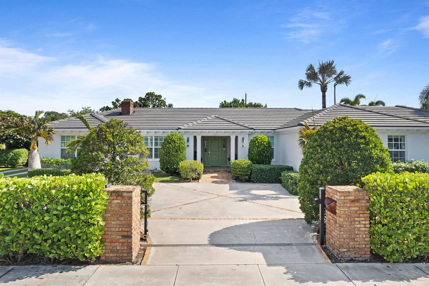 Newly renovated and professionally decorated 4BD / 3.1 BA Bermuda-style home located on an oversized lot in the desirable South of Southern neighborhood. Features include: stunning new eat-in kitchen, top of the line appliances, large great room, impact windows and doors, pool / spa, summer kitchen, custom electric front gates, air-conditioned detached pool cabana that could also be used as an office or gym. Steps to Intracoastal, & minutes to shopping, dining, beaches & more.