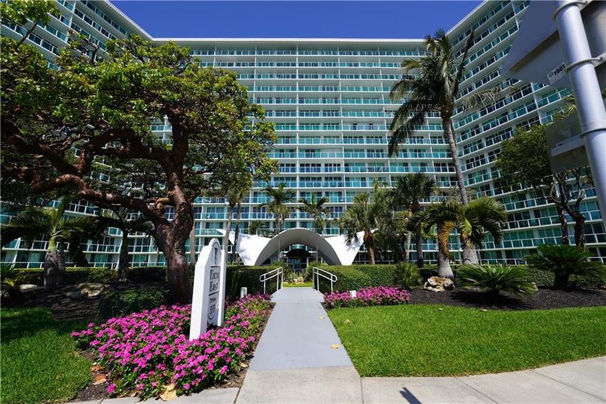 LOCATION!LOCATION!LOCATION!FANTASTIC SUNRISE AND OCEAN VIEW FROM A MOST DESIRABLE AND LARGEST FLOOR PLAN WITHIN TIARA EAST AND ALL ROOMS HAVE THE VIEW. IT HAS A 60 FT BALCONY THAT RUNS THE ENTIRE LENGTH OF THE UNIT TO FULLY ENJOY THE OCEAN VIEW. THIS CONDO HAS BEEN CONVERTED AND REMODELED FROM 3 BEDROOM TO 2 TO CREATE A LARGER BRIGHT AND AIRY LIVING AREA WITH SEPARATE DINNIG SPACE.  ALL WINDOWS AND DOORS ARE IMPACT PROOF AND HURRICANE SLIDERS ARE BRAND NEW. THIS BUILDING IS LOCATED IN THE HEART OF THE ACTION OF THE BEACH WITHIN WALKING DISTANCE OF JB'S, FLANIGAN'S AND MANY OTHER POPULAR DEERFIELD BEACH RESTAURANTS. AND LET'S NOT FORGET AWESOME AMENITIES, INCLUDING ON-SITE GYM,PUTTING GREEN, CHARMING OCEAN FRONT CABANA AND HEATED SWIMMING POOL, INVITING BBQ AREA, COVERED DESIGNATED PARKING. THIS UNIT IS 1,420 Sq,ft WITH STORAGE AND A COVERED DESGNATED PARKING SPOT. THIS CONDO HAS BEEN CONVERTED AND REMODELATED FROM 3 BEDROOMS TO 2 TO CREATE A LARGER, LOVELY  BRIGHT AND AIRY LIVING AREA WITH A SEPARATE DINING SPACE. THERE ARE 2 FULL BATHROOMS. IT HAS TILE FLOORING THROUGHOUT EXCEPT THE 2 MASTER BEDROOMS. WASHER/DRYER IN THE UNIT.