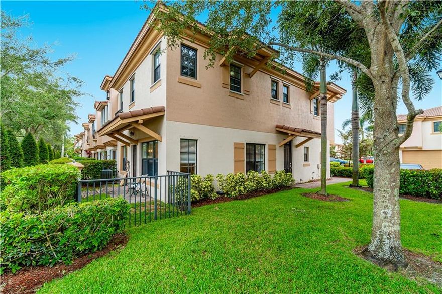 Lots of upgrades in this Bright & Spacious 3BR/2.5BA/2CG Townhome in highly sought after Grand Cypress. Corner Unit that gives lots of natural light, surrounded by lush green area, near the Pool, guest parking. Home Features:Newly Refaced wood kitchen cabinets with recessed lighting, S/S Appliances, Granite Counters, lots of counter space & large breakfast bar. New ceiling fans. Tile first floor and New wood Laminate Floors on second floor & stairs, Master Suite has his & her walk-in closets, double vanities, separate roman tub & shower. 2 large guest bedrooms, guest bath & Laundry on 2nd Fl Private Patio. Hurricane Shutters. Low HOA Fees. Comm Pool & Playground, great schools, near major highways & shopping.Perfect for Family, pet lovers & investors. Can be rented right away. FHA Approved