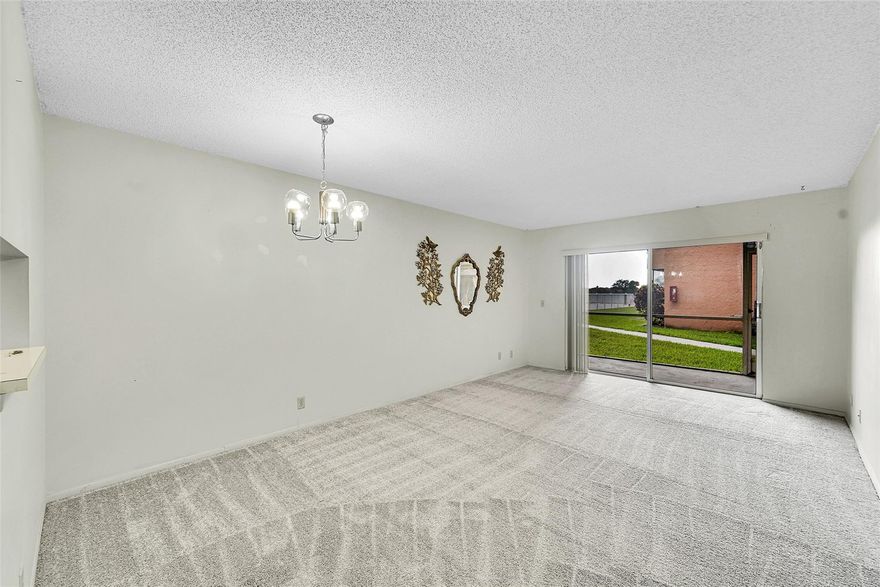 MOTOVATED!!!   READY TO SELL.  LETS MAKE A DEAL.
 1 Bedroom 1 Bath Condo in a 55+ Community. LOCATED ON THE FIRST FLOOR.   Kitchen and bathroom is ORIGINAL.  BRAND NEW CARPET.   Enjoy peaceful mornings sitting on the patio with a wonderful view of a great pool.  Two great outdoor covered sitting areas.  This community has a pool & clubhouse, perfect for socializing and relaxation. Prime Location in Sunrise, you'll be close to shopping, dining, and entertainment options. This condo is a fun community lifestyle just for YOU.  Also a shuttle  right out front your door. Low HOA includes water, common areas, and pool maintenance. New elevators, refinished pool, and your able to leasing after 24 months. 
MAKE AN OFFER WE CAN'T REFUSE.  LOCATION IS PERFECT FOR YOU