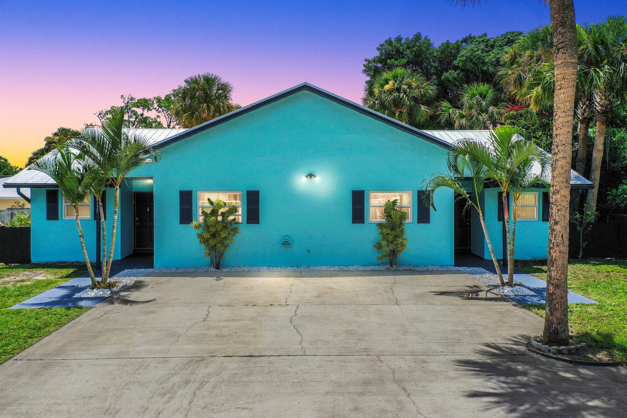 The perfect income property in the heart of Jensen Beach just hit the market! This charming, recently updated duplex is just a short stroll away from the vibrant downtown district where shopping, dining, and exciting events await! This full legal duplex offers 2 cozy bedrooms and 1.5 baths within nearly 1,000 sqft of living space on each side with separate electric meters. Interior features include granite countertops, stainless steel appliances, and tile floors throughout. Enjoy peace of mind with impact windows and sliders, and a new metal roof installed in 2020. The backyard features a private fenced in yard and 600 sqft of artificial turf on each side. Perfect for an owner occupant looking to supplement their own housing costs, or an excellent income producer! Don't miss this deal