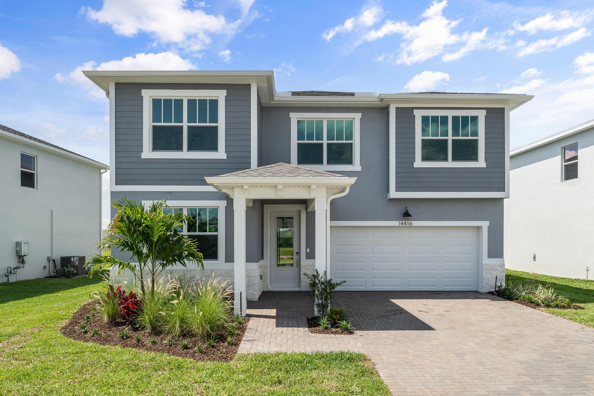 The Shenandoah is a 2,582 sq. ft. 2-story home that offers 4 bedrooms, 2.5 baths and a 2-car garage. The first floor of this home features a welcoming foyer with a beautiful flex room that can be used as a game room, office or play room along with a convenient powder bath. The kitchen is open to the Great Room and dining room, and the covered lanai extends the living outdoors. The second floor features 3 secondary bedrooms that share a full bath with double sinks, along with the convenience of the laundry room. The owner's suite is a relaxing retreat with a private bath and a walk-in closet.