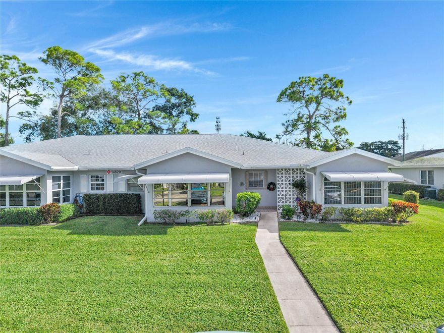 Looking for low maintenance and easy fun? Quiet community nestled in the heart of Delray, Highpoint offers the best of Palm Beach. Well managed, with healthy reserves- section 2 of Highpoint is a rare gem. Even better, this spacious single-story offers easy parking in front of your unit and lush garden views of a serene backyard. 

Near dining, entertainment, transportation and all key conveniences- this is a great find and wonderful home! 

Key Features: Two Closets in Spacious Primary Bedroom. 1 assigned parking space with ample guests spots, can rent 1X/year for a minimum of 4months, common laundry room for 4 units, community covers: pool, tennis, common areas, and internet.