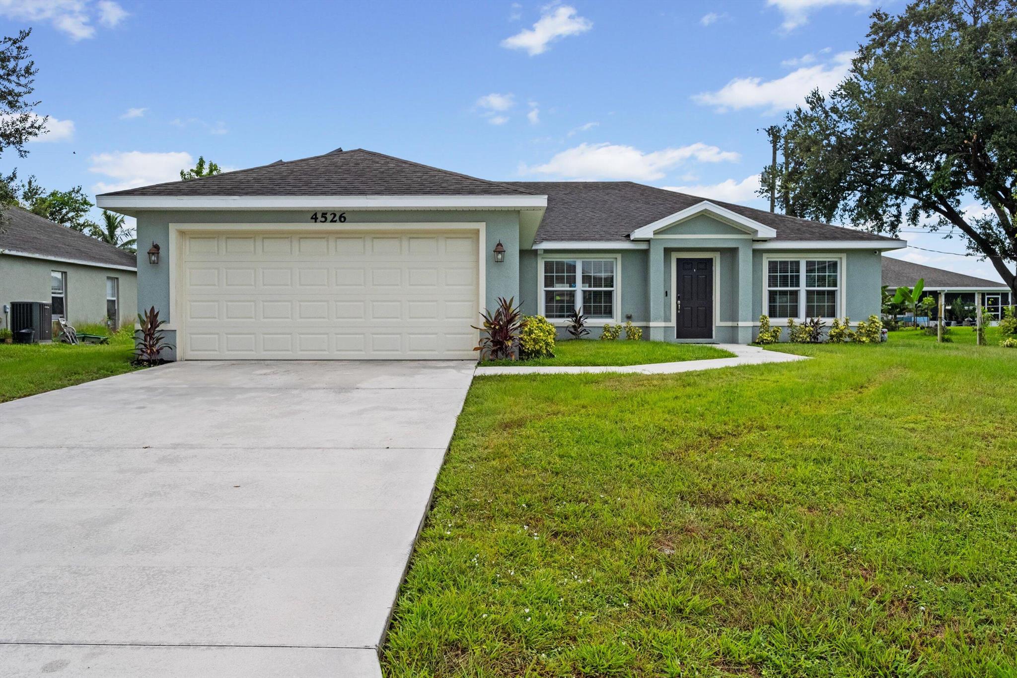 The perfect blend of comfort & convenience! Built in 2017, this beautifully maintained 4 bed, 2 bath Homecrete CBS home located off Becker Rd. close to Tradition, 95, & the Turnpike for easy commuting & weekend adventures.Step inside the open-concept layout designed for family living, w/ spacious gathering areas & split floor plan. Built w/ your family's health & savings in mind w/ a '21 Rheem hot water heater, RainSoft EC5 whole-home water filtration system, & UV purification systems in the air handlers.For energy-conscious buyers, Tesla solar panel system & backup batteries are negotiable, giving a clean, efficient energy solution. Enjoy a backyard w/ plenty of space for playtime, or pool.The thoughtful upgrades & location check all the boxes, this is the gem you've been waiting