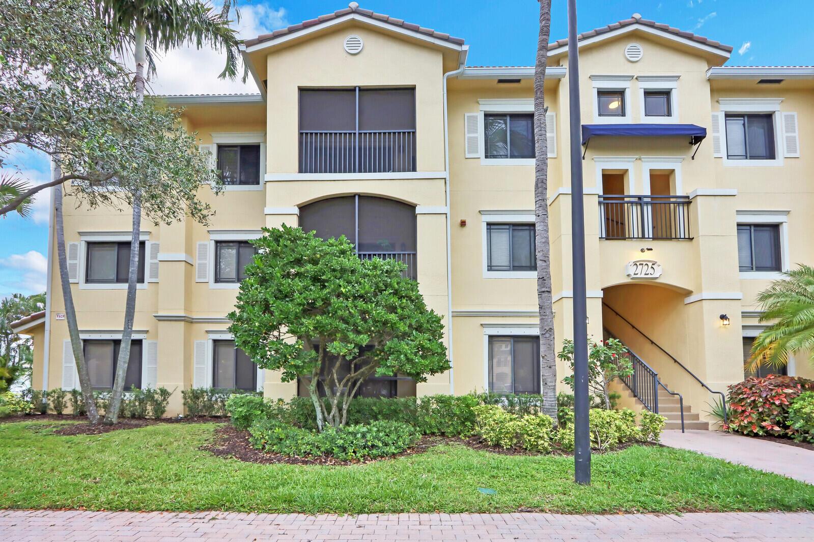 San Matera At The Gardens. Beautiful 3 Bedroom 2 Bath Condo In The Heart Of Palm Beach Gardens. Tiled Flooring Throughout, New Stainless Appliances and Quartz Counter Tops. All Resort Style Amenities Including Pool, Spa, Fitness Center, Steam Room And Sauna.