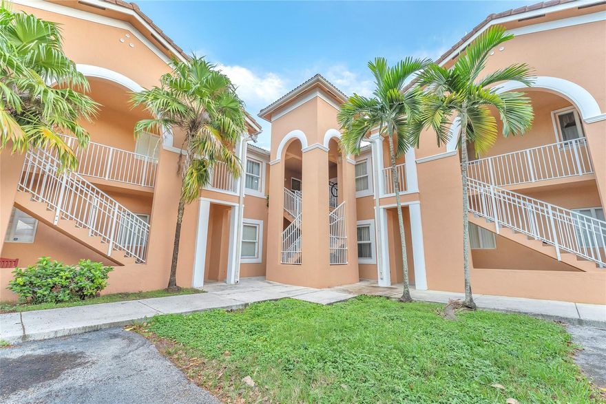2 / 2 Bath 1st floor apartment centrally located in the desired community of Shoma Homes near Miami Lakes. The unit features all tile and great natural light facing a private porch on the 1st floor. The unit also features a washer & dryer. Conveniently located close to great schools, restaurants, supermarkets, shopping malls & all major highways. 1 assigned parking plus guest.