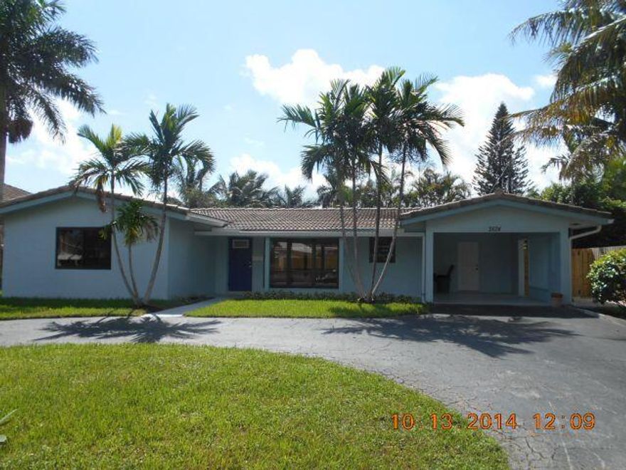 Great home in a Great Neighborhood. East of Harbor Drive. Very quiet street. 2 bed, 2 bath, with Carport. Also has a Laundry Room with storage. Close to everything.  Walk to restaurants', Publix and much more. 5 minute drive to the beach. Pet restriction. RentSpree to be included with application.