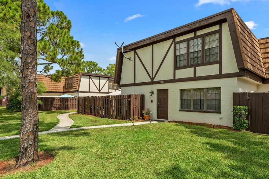 Completely Updated Townhome!  This property is a must see and features 2 HUGE master suites with private bathrooms upstairs and a half bath and laundry room downstairs. NO CARPET! Complete kitchen remodel in 2016 with new cabinetry, Corian countertops and glass mosaic backsplash! Stainless steel appliances complete the kitchen! All popcorn ceilings removed and replaced with California knockdown! Just under 1500 sq feet under air. All you need to do is bring your belongings because this property is ready for new owners! Don't forget your bathing suits because the community pool is directly across the street from this unit, which also offers plenty of guest parking spots! Each unit has 1 reserved parking spot. This community has NO pet restrictions, Trucks under ¾ ton ARE ALLOWED. HOA includes interior/exterior pest control, trash, landscaping & irrigation. This home is located minutes from the FL Turnpike, P.B.I.A., great restaurants, beautiful beaches and shopping.