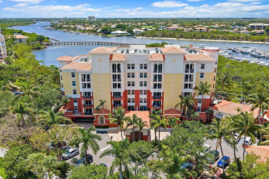 This is one of the largest and best residences in Jupiter Yacht Club!  Reimagined in 2021, this beautifully updated corner units at Jupiter Yacht Club offers an elevated take on waterfront living along the Intracoastal.   With nearly 3,000 square feet of interior space, the layout lives like a single-family home, blending comfort with sophistication. Sunlight pours into the expansive living areas, including a welcoming family room and an impressive main salon framed by large impact windows and dramatic floor-to-ceiling glass doors.  Every detail was thoughtfully redesigned, including a sleek, contemporary kitchen, fully renovated bathrooms, striking oversized marble flooring, and upgraded plumbing systems in both the kitchen and laundry areas.   See Supplement. Step outside to a generous wraparound terrace of approximately 500 square feet—perfect for lounging, dining, or hosting—while enjoying serene water views from multiple vantage points. This prime location combines peaceful waterfront living with unmatched convenience—just minutes from Jupiter's pristine beaches, vibrant Harbourside, top-rated dining, boutique shopping, entertainment venues, and renowned golf courses.  Residents of Jupiter Yacht Club enjoy a host of upscale amenities, such as a heated saltwater pool, an outdoor summer kitchen and grilling area, a secure dog park, gated entry with attendant, and covered parking. For boating enthusiasts, slips within the protected marina are available to lease or purchase.