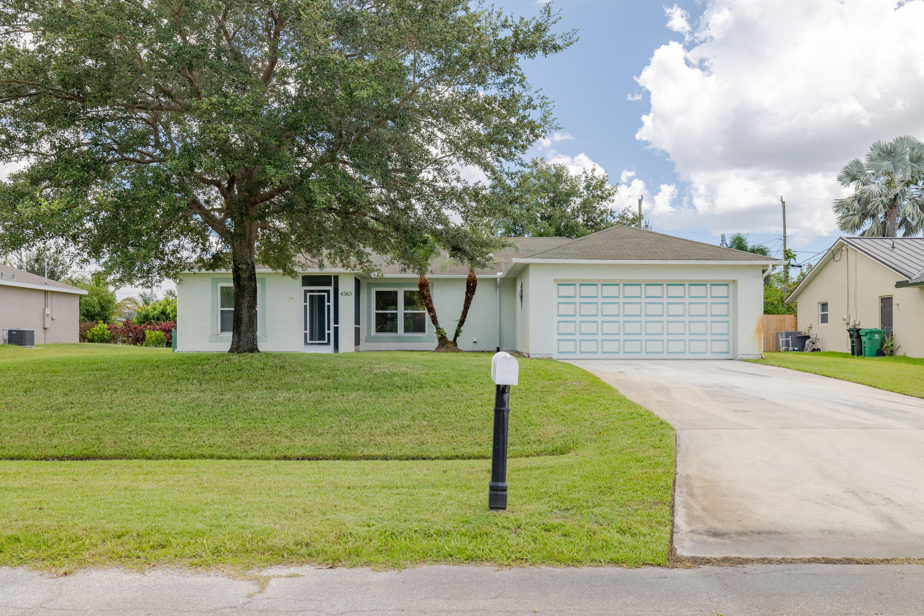 First-time buyer? Downsizer? Investor? This solid CBS 3BR/2BA single family home offers space, flexibility, and value in a quiet neighborhood with no HOA - just off Becker Rd.With 1,376 sq ft under air, the home features granite countertops, a built-in bar/buffet in the dining room, solid-surface flooring, and a functional split floorplan. The flow? Easy--from open living to screened porch to fenced backyard. Bonus: a storage shed + 2-car garage.Close to I-95, the Turnpike, and everyday essentials.Photos and descriptions help--but if this home checks most of your boxes, carve out time to see it in person. That's where the real impression happens. Easy to show - call to schedule an appointment.