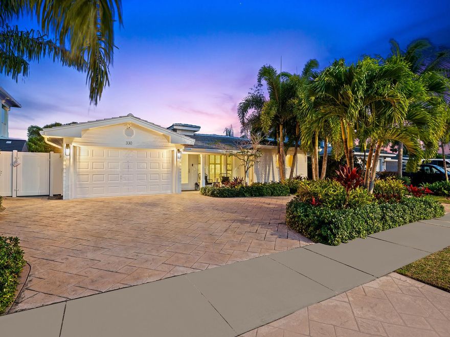 Welcome to 330 SE 6th Ter, where you can enjoy seamless indoor-outdoor living with ocean access right from your backyard. No quick flip here; the owners managed each project over the years to perfect this home inside and out. The property features a new roof and all newer impact windows and doors, flooring and baseboards, an air-conditioner, and a fresh coat of paint. The seawall and dock have also been taken care of for you with newer batter pilings, a raised seawall cap + a new composite dock. The real highlight awaits outside in the perfect backyard, complete with a newer pool and a travertine pool deck, perfect for entertaining or simply relaxing. Embrace Pompano Beach's lifestyle in this meticulously maintained residence that combines comfort, and the beauty of waterfront living.