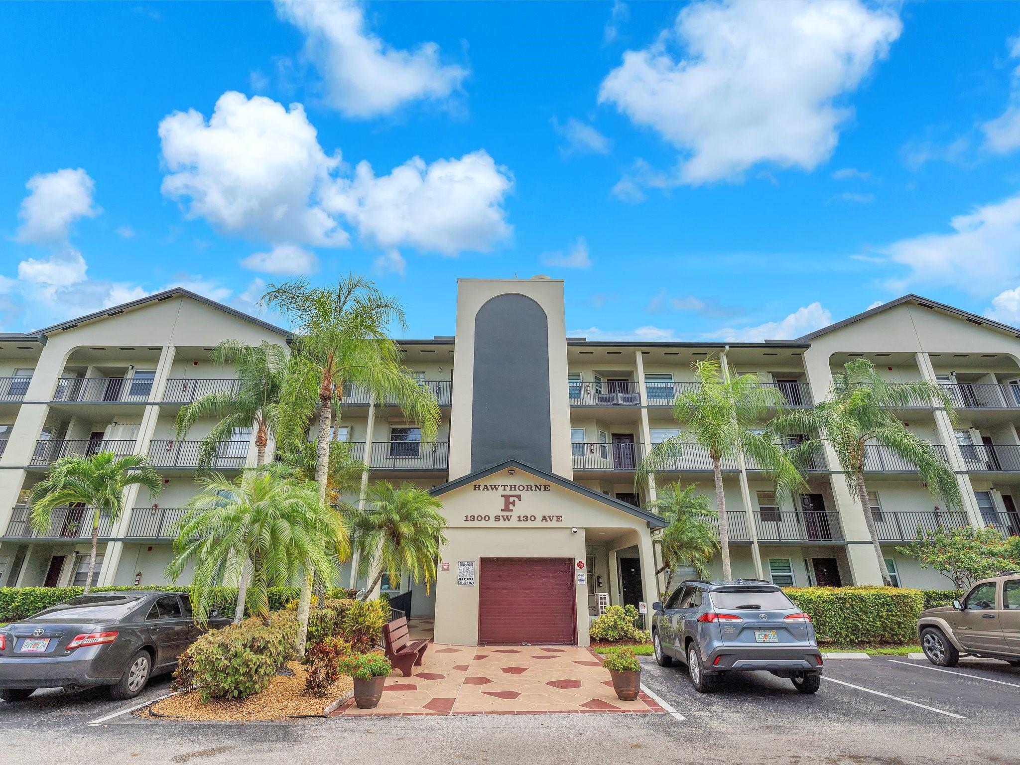 Bright & Clean first-floor 1-bedroom, 1-bathroom Century Village condo featuring Travertine kitchen countertop with soft-close Cabinetry... Tile & Wood Laminate floors throughout... Washer/Dryer included... Experience resort-style living in this luxurious 55+ active adult community! Enjoy a wide range of amenities, including a clubhouse w/ a movie theater, both indoor & outdoor pools, 2 fitness centers, tennis courts, golf course, billiards, card rooms, shuffleboard, and a library. The community also hosts monthly planned activities to keep you engaged & connected. Dine at the on-site Restaurant located at the golf club, and take advantage of convenient transportation to nearby Pembroke Lakes Mall and local shopping centers.