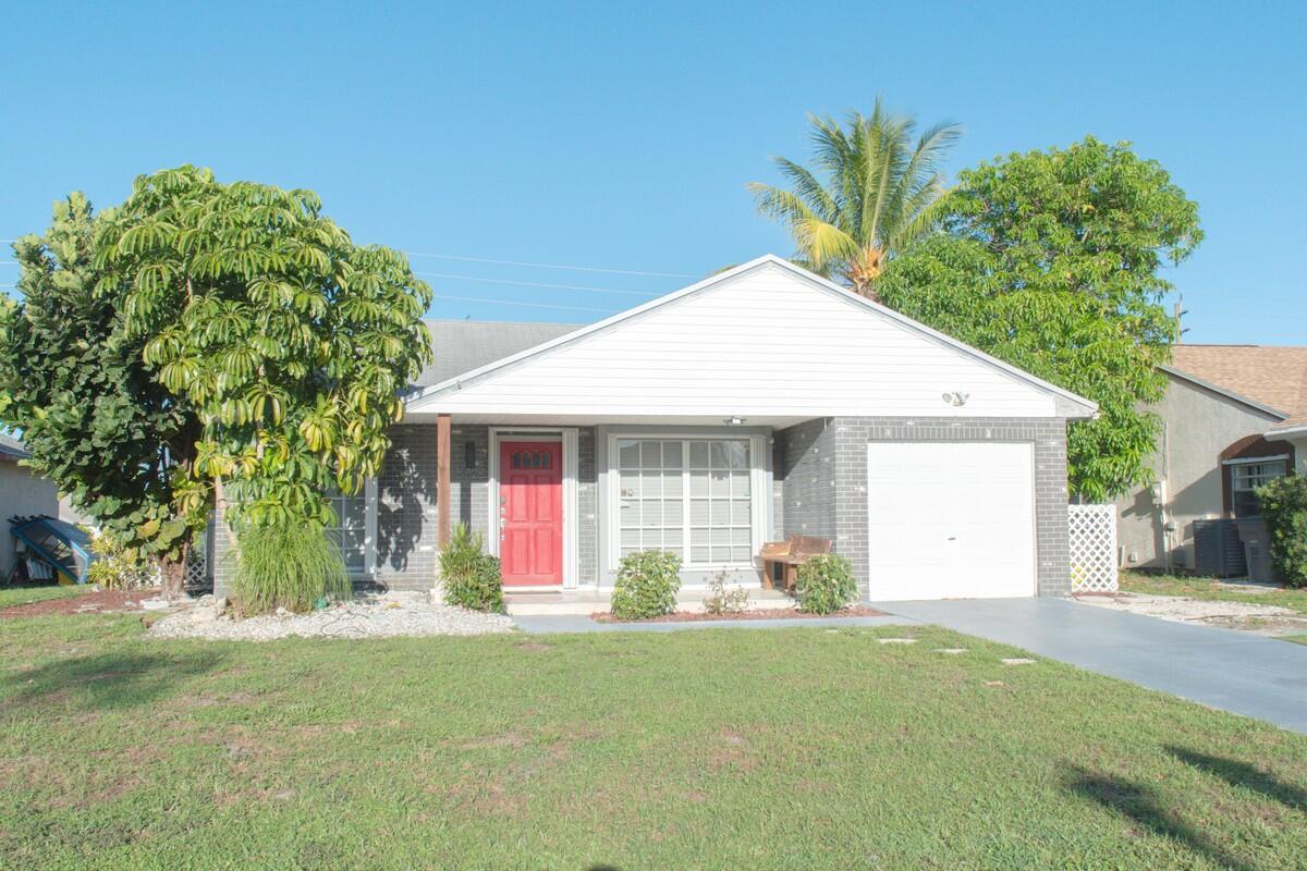 Hurry to take advantage of this lovely home located in the heart of Boynton Beach. The split floor plan has ceramic tile throughout. The large fenced backyard is a perfect touch! Are you looking for a great deal? This home is opportunity knocking. Bring a little love and you will be rewarded. The lot is large with plenty of space. You will fall in love with the area.
