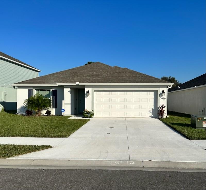 This 3/2 home built in 2021 is located in the centrally located part of Palm Bay! Minutes away from I-95, supermarkets and restaurants. This home features an open floor plan, and a large backyard for entertaining or a playground for the kids! 15 minute drive to local beaches! Please call or text with any questions! Showings on Fridays only!