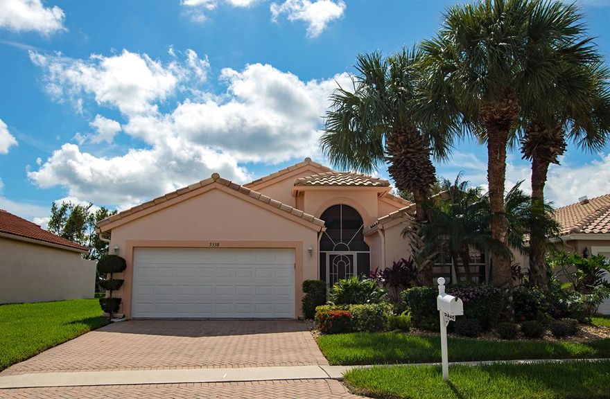 GORGEOUS CYPRESS III MODEL ON THE CENTER OF THE LAKE. THE HOME IS ON AN EASEMENT .THE LARGE KITCHEN FEATURES UPGRADED CABINETS WITH PULLOUT, GRANITE  & NEWER STAINLESS STEEL APPLIANCES. VERY LARGE GREAT ROOM THE 2ND BEDROOM WAS EXTENDED 2FT. THE PATIO WAS EXTENDED 2 FT. NEW A/C WAS INSTALLED IN 2019. THE 3RD BEDROOM IS USED AS A DEN/OFFICE. EXTRA LARGE CLOSET IN LAUNDRY ROOM. CASCADE LAKES HAS ONE OF THE FINEST AMENITY PACKAGES INCLUDING INDOOR-OUTDOOR POOL, FITNESS CENTER .BALLROOM FOR SHOWS & FUNCTIONS ,LIBRARY, BILLIARD ROOM & ARTS & CRAFTS ROOM. VERY ACTIVE TENNIS & PICKLE BALL COMMUNITY WITH TENNIS PRO ON STAFF. A 3 MONTH CAPITAL CONTRIBUTION IS DUE AT CLOSING. HOA FOLLOWS THE 80/20 RULE.