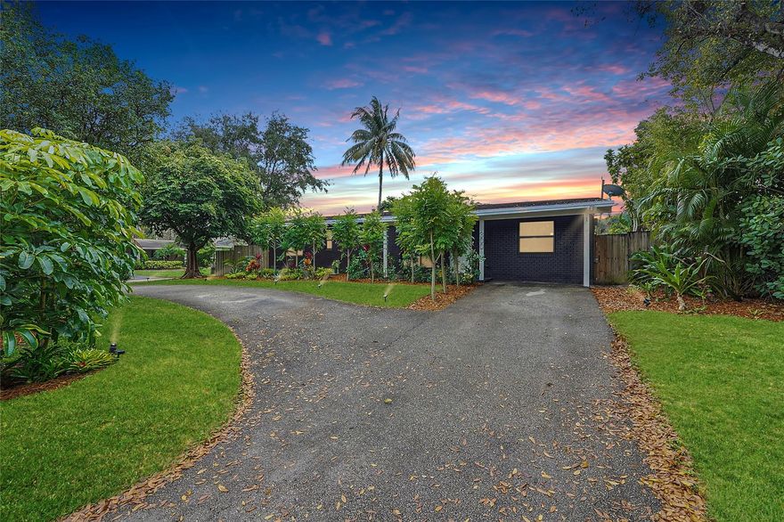 Modern Haven awaits, this delightful 3BR2BA home, on a coveted oversized corner lot. The inviting curb appeal will capture your attention, the expansive backyard boasts lush landscaping, creating a tranquil setting for relaxation, play, or entertaining. The property has been meticulously updated, boasting impact windows & doors throughout, elegantly remodeled kitchens and bathrooms, and an array of additional enhancements. Discovering a bright open concept of living space. The versatile third bedroom, currently styled as a dining room, offers flexibility to suit your needs - home office, guest room, or more. Step outside to your private oasis w/ plenty of room for your dream swimming pool! This is more than just a house, it's where cherished memories are made & a home to call your own.