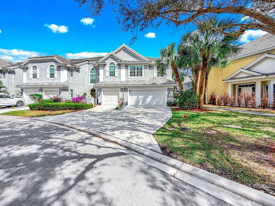 Spacious and beautifully maintained 3BR/2.5BA corner unit with over 1,800 sq ft of living space and a 2-car garage. Impact windows throughout. Functional layout with all bedrooms upstairs. Private backyard overlooks a peaceful courtyard setting. Move-in ready and ideally located in Boca Raton.