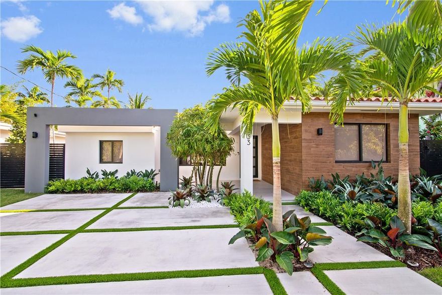 Move-in ready waterfront home located in Miami Beach’s hidden island of Biscayne Point. Large open floor plan with new:structural, electrical, plumbing, mechanical & 2 AC’s. New Porcelain tile floors.11’ ceilings, impact glass doors & windows. European custom made interior doors for Bedrooms & Bathrooms. New custom made california closets in rooms and pantry. New Italian kitchen features new Viking appliances. Electric Shades. New Sonos surround system through house. Master bedroom features 12’ ceilings, large walking closet and beautiful master bathroom. Large private backyard with marble pool deck, new heater pool & spa. New 320 sqft dock over water and new seawall. 60ft of frontage. No fixed bridges. Beautiful landscape done by a recognized landscape architect with irrigation system.